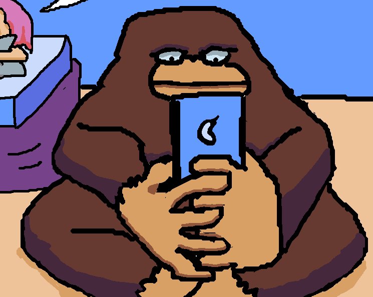 Al, writing somebody’s letter on his phone